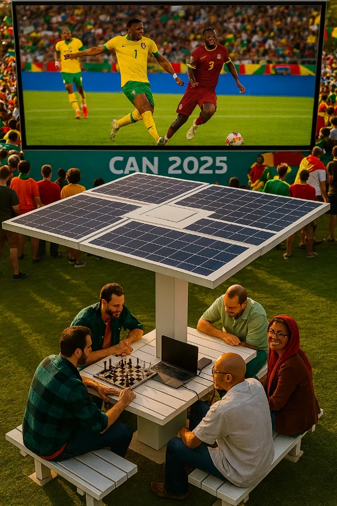 ParaSolRee Table et Parasol Solaire Nalida Power Fanzone CAN 2025